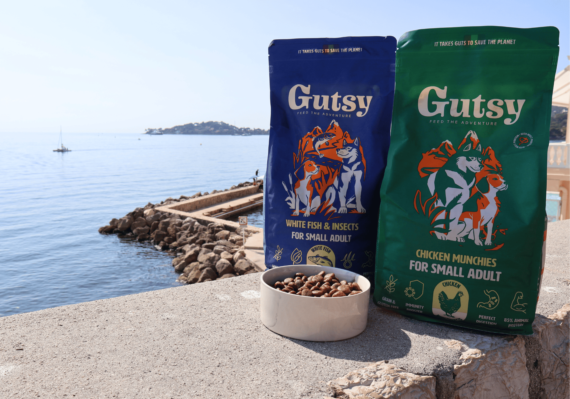 Croquettes aux insectes pour chiens adaptées pour les chiens ayant un estomac fragile.
