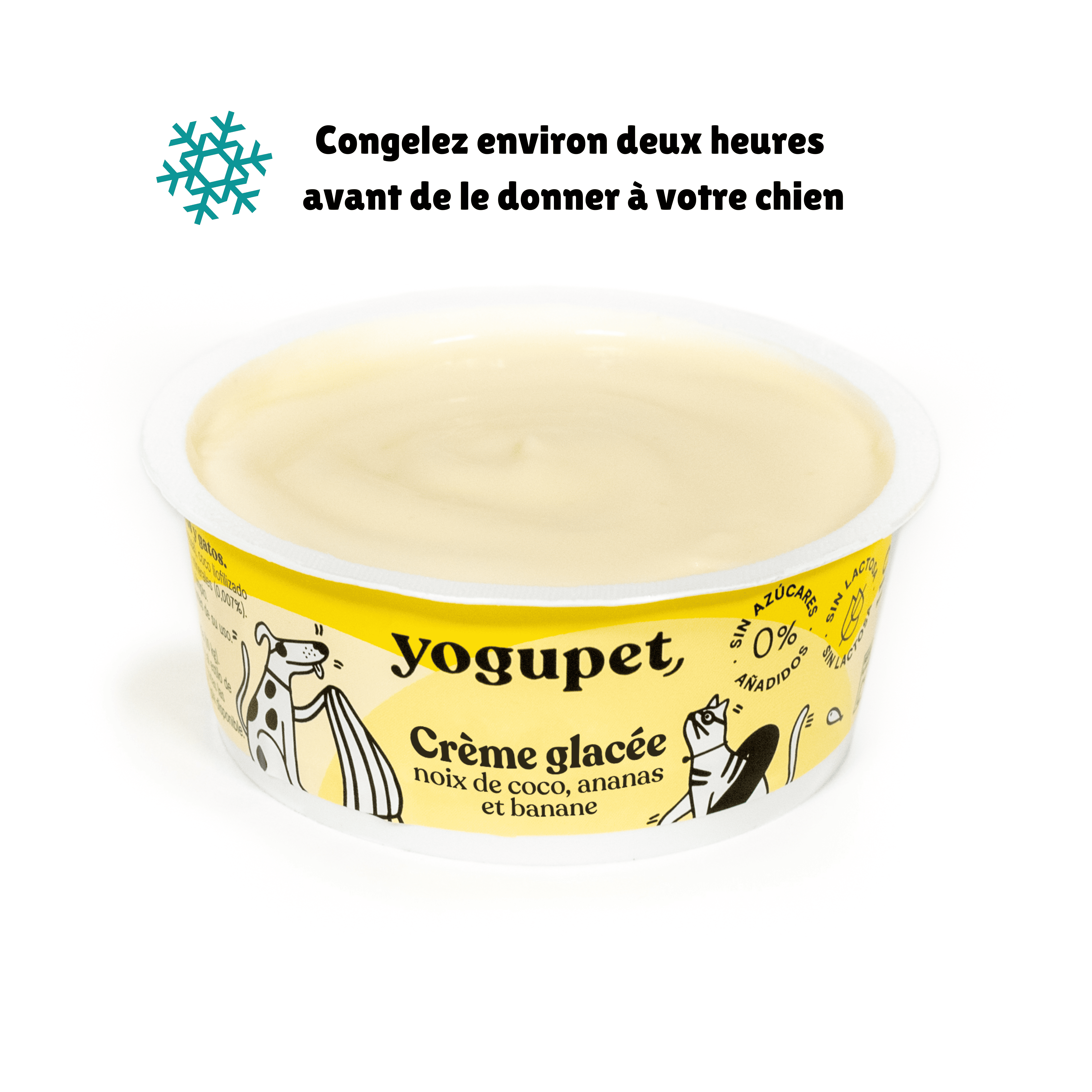 GLACE - NOIX DE COCO, ANANAS, BANANE YOGUPET