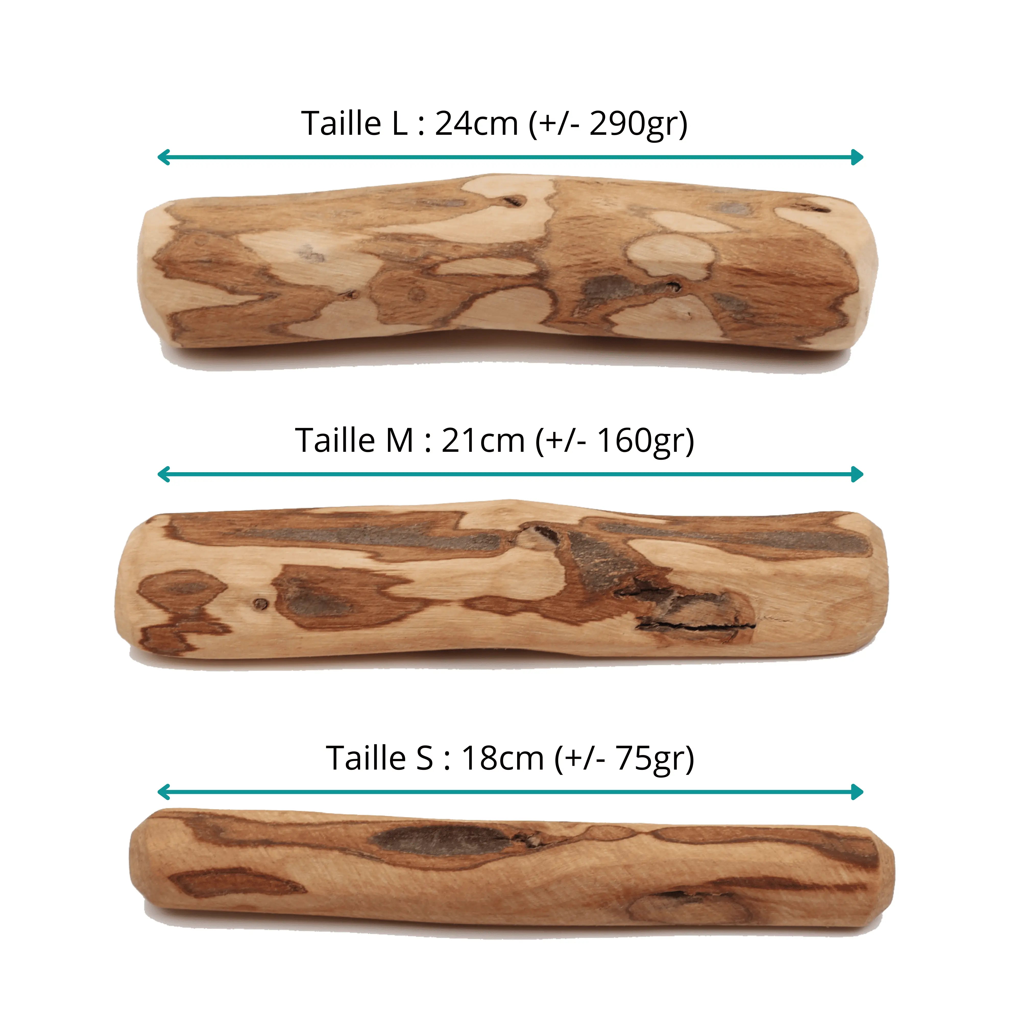 Bois d'olivier 100% naturel PONGO
Friandise de mastication taille S, M, L