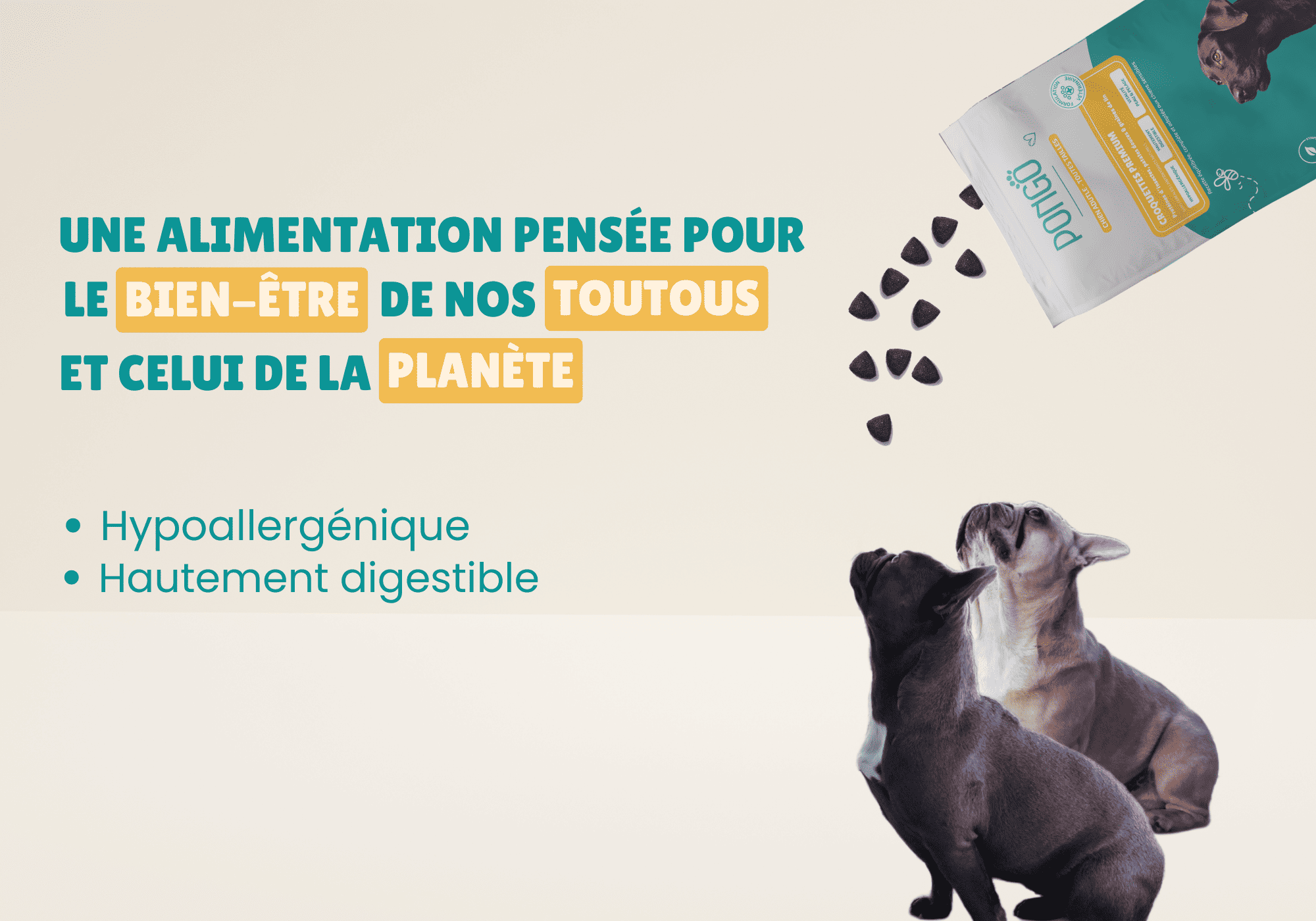 croquettes aux insectes hypoallergéniques et écologiques 