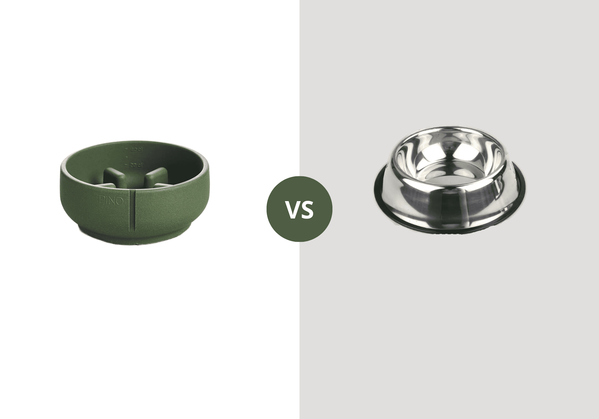 gamelle pour chien PINO vs gamelle en métal 