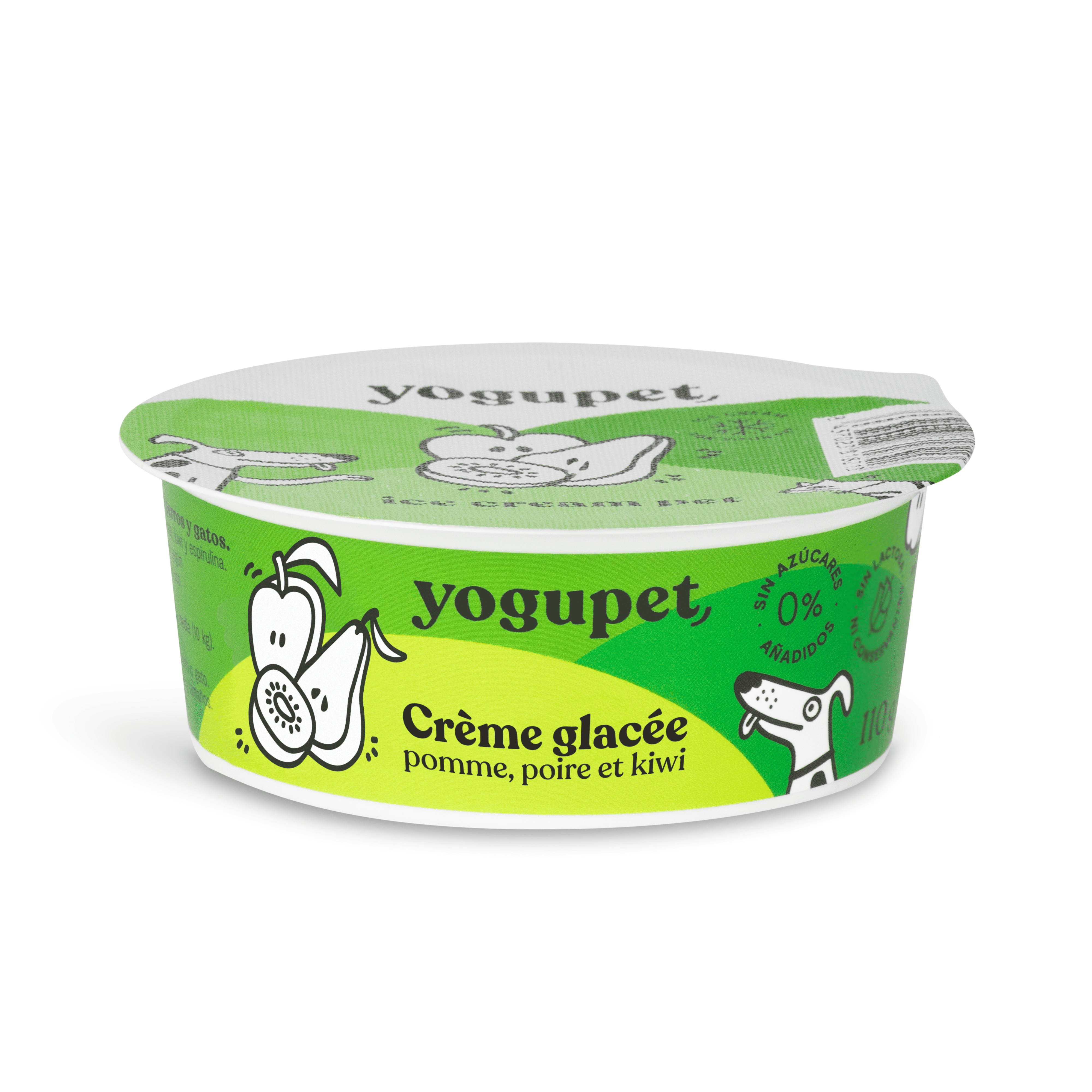 Glaces pour chien sans sucre.