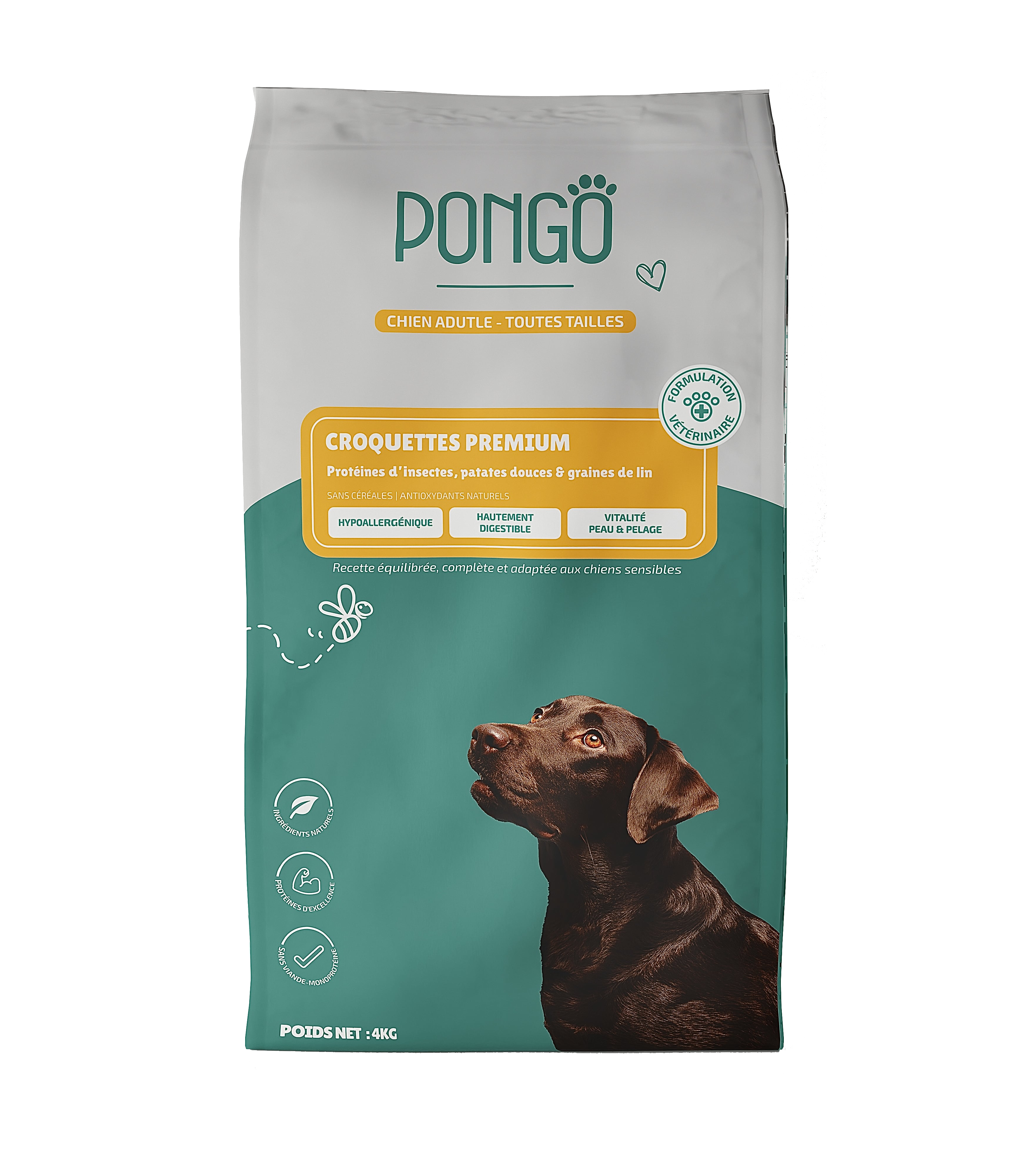 Croquettes Premium Monoprotéine- Chien Adulte - Toutes Tailles