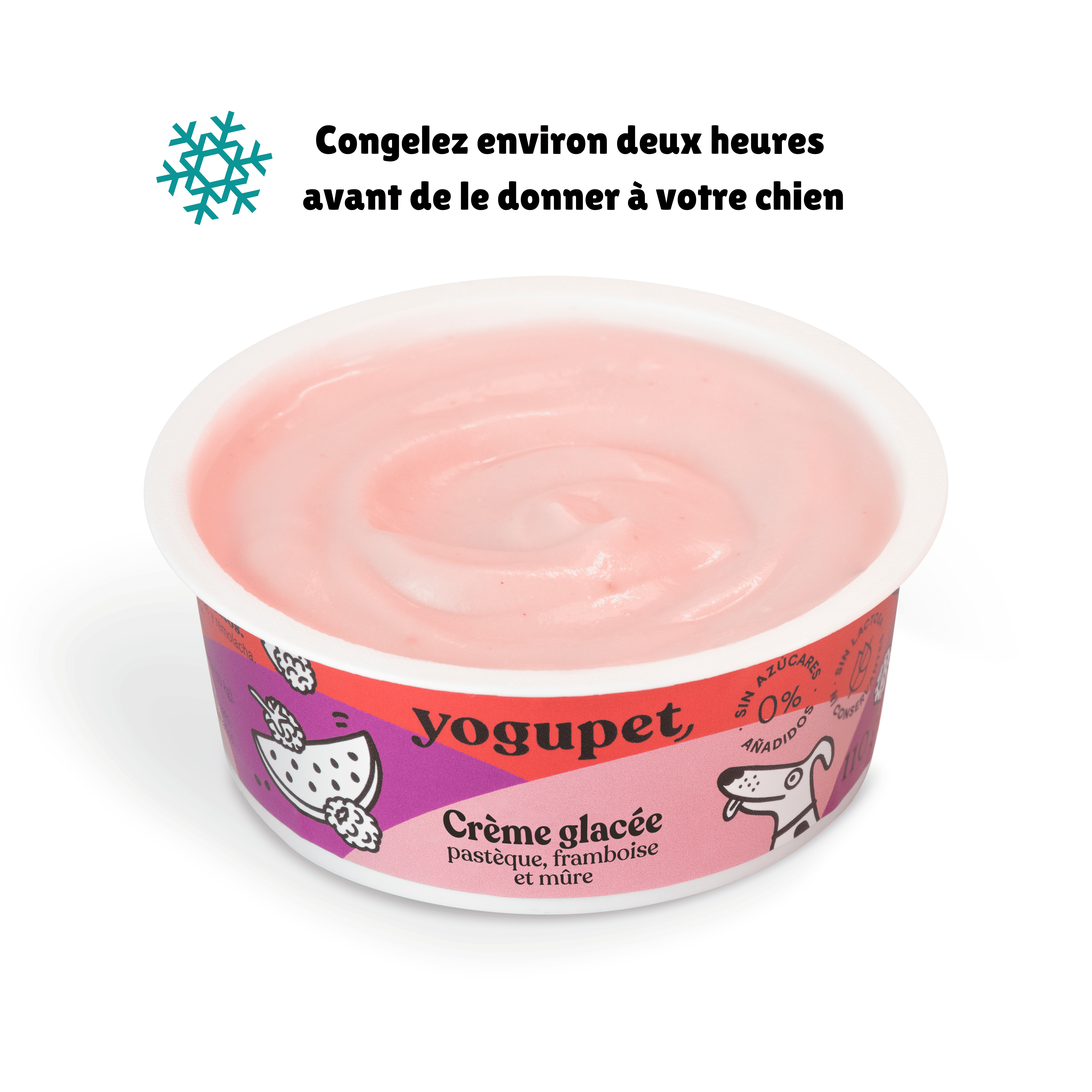 GLACES POUR CHIEN YOGUPET. Glace pour chien, sans sucre et sans lactose.